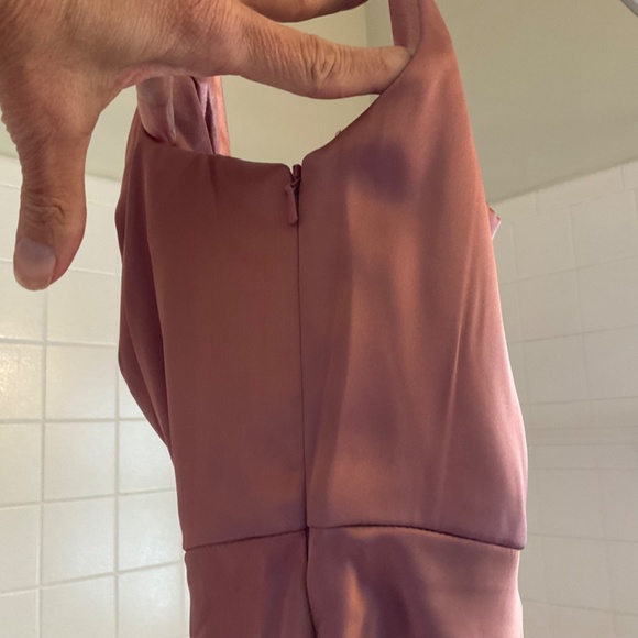 Revelry Skye Satin Midi Dress, Desert Rose, size 10 - Picture 7 of 10